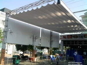 mái bạt xếp
