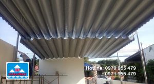 lắp đặt mái bạt xếp di động