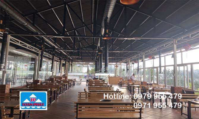 mái xếp nhà hàng cao cấp