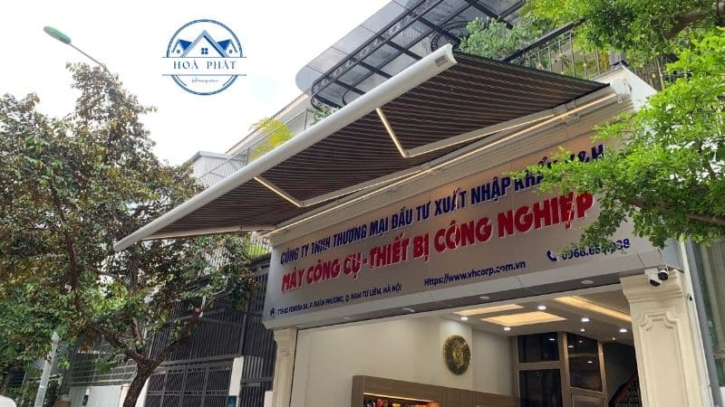 Công trình mái hiên tự động tại KĐT Tasco Xuân Phương
