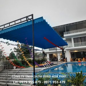 Công trình mái xếp bể bơi khu nghỉ dưỡng ở Vĩnh Phúc 11