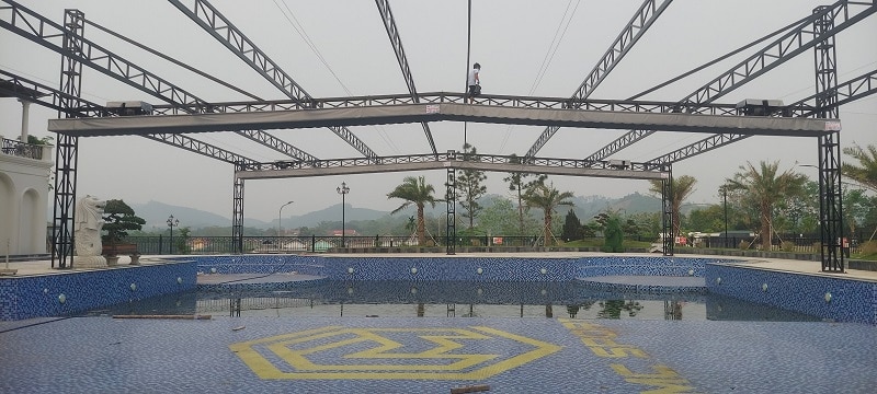 Công trình mái che hồ bơi tại Tuyên Quang 1