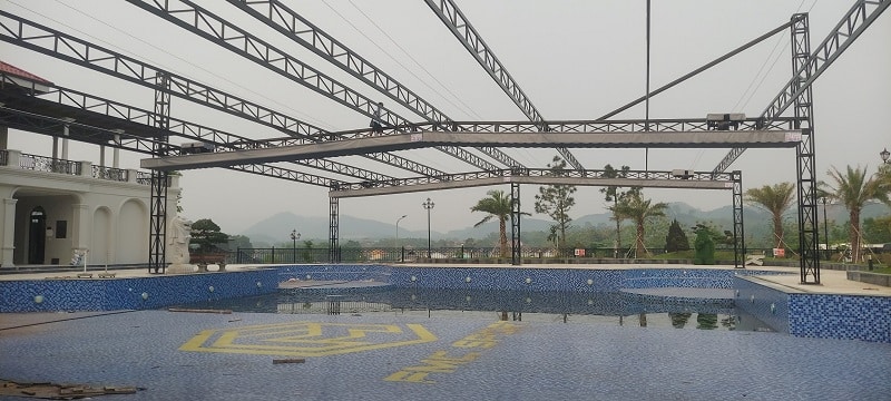 Công trình mái che hồ bơi tại Tuyên Quang 2