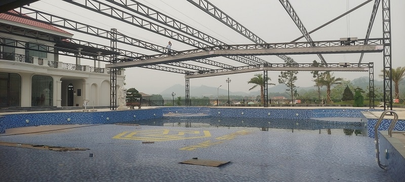 Công trình mái che hồ bơi tại Tuyên Quang 3