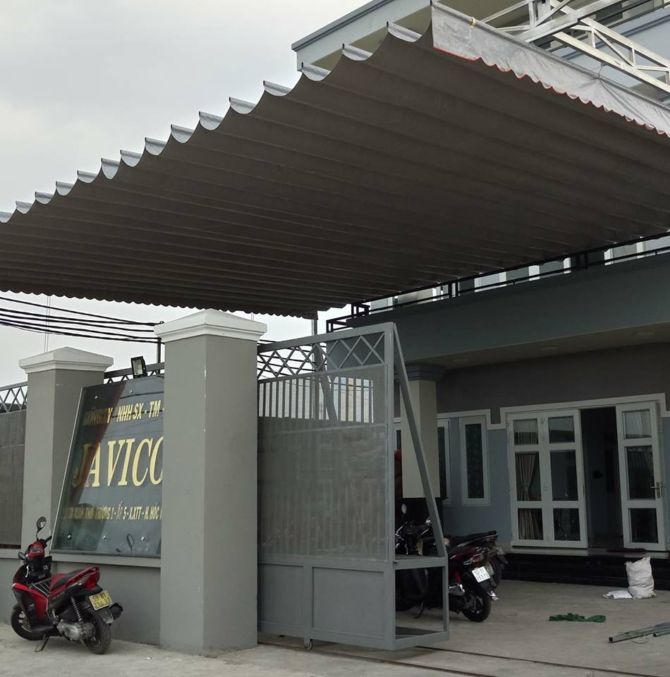 mái xếp che nắng