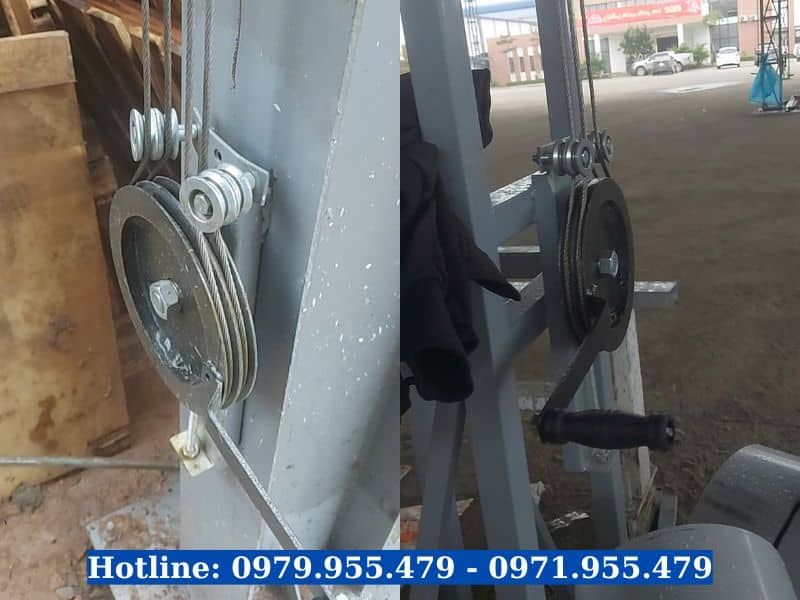 Cáp inox được sử dụng làm mái bạt kéo