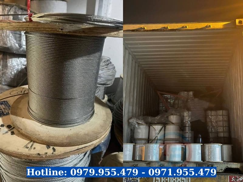 Xưởng cung cấp dây cáp inox Hoà Phát