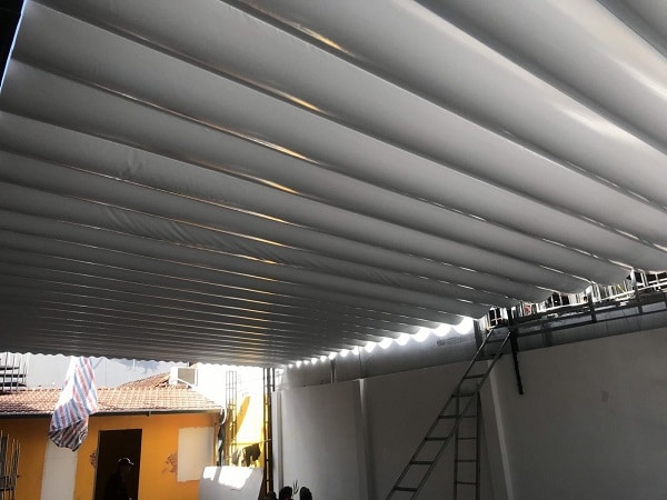 Báo giá dịch vụ lắp đặt bạt mái xếp tại khu vực Long Biên