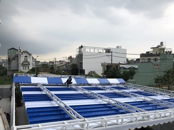 Kinh nghiệm lắp đặt bạt mái xếp tại khu vực Đông Anh bền bỉ, chất lượng