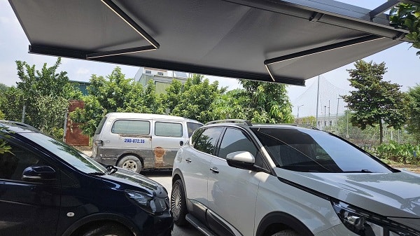 Mẫu mái hiên, mái xếp giúp tăng tính thẩm mỹ cho công trình