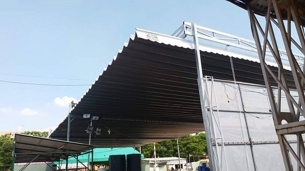 Nhu cầu sử dụng bạt mái xếp tại Đông Anh